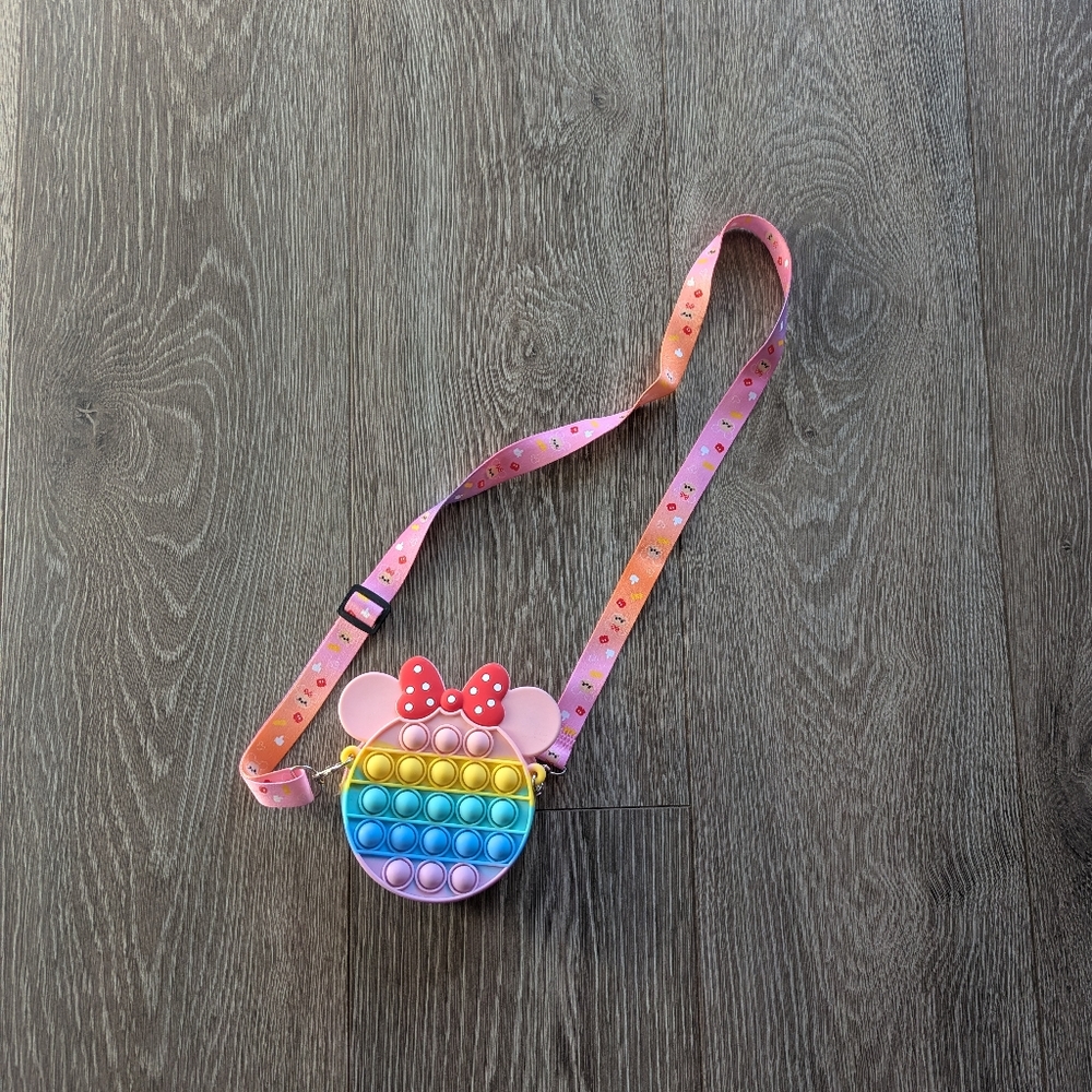 Minnie Mouse Pop It Crossbody Bag Pastels